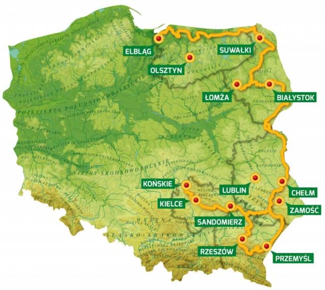 Trasa rowerowa Green Velo - odkryj piękno wschodniej Polski Trasa rowerowa Green Velo - odkryj piękno wschodniej Polski